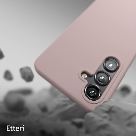 Nakładka Etteri Silicone Case do Samsung Galaxy S24 jasnoróżowa
