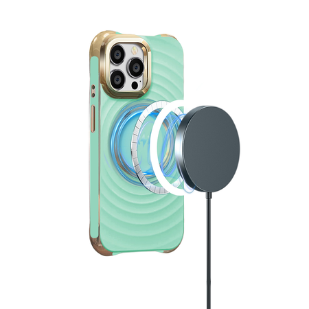 Nakładka Circle Glam Mag do iPhone 14 Pro 6,1" miętowa