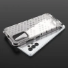 Honeycomb case armored cover with a gel frame for Samsung Galaxy A03s (166.5) black
