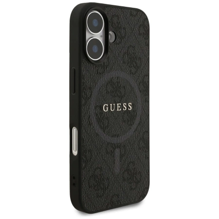 Guess 4G Ring Classic Logo MagSafe Hülle für iPhone 17 - Schwarz