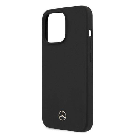 Etui IPHONE 13 PRO Mercedes Hardcase Silicone MagSafe (MEHMP13LSILBK) czarne