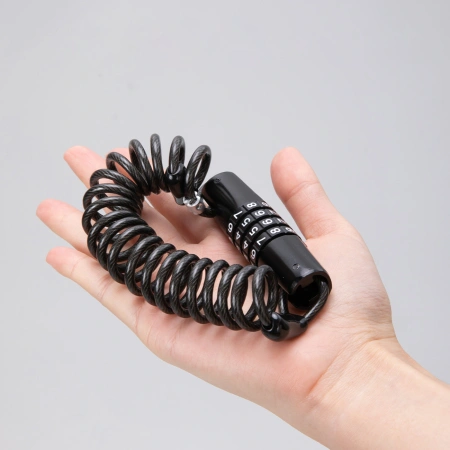 Wozinsky WBN-01R bicycle lock for a bicycle helmet, waterproof, 4-digit combination - black