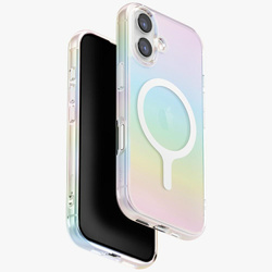 Etui UNIQ Iridescia do iPhone 17 Magclick Charging holo quartz