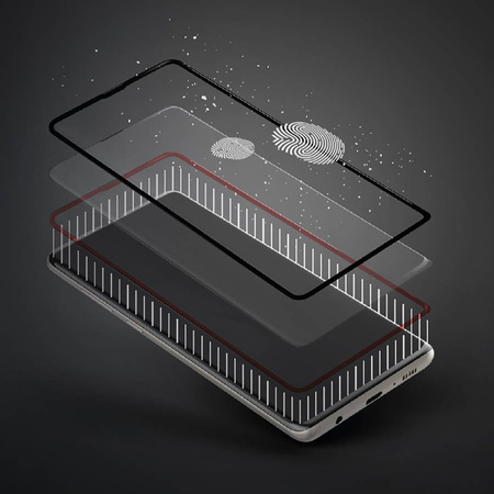 Szkło Hartowane 5D SAMSUNG GALAXY S21 FE MyScreen DIAMOND GLASS LITE edge Full Glue czarne