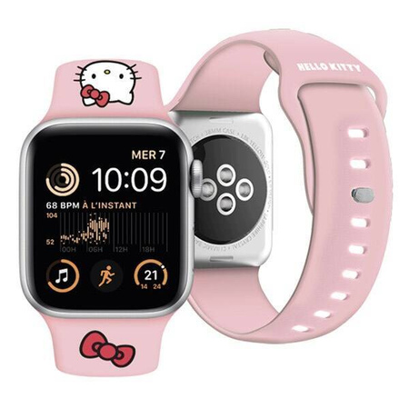 Hello Kitty Silikon-Kitty-Kopfband für Apple Watch 38/40/41 mm – Rosa