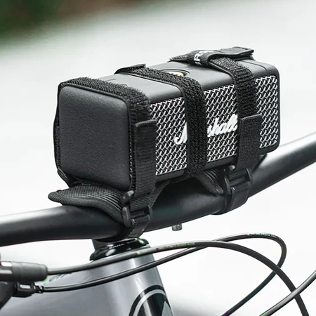 Rockbros 50210064001 Fahrradgurt mit Klettverschluss für Bluetooth-Lautsprecher oder Wasserflasche – Schwarz