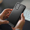 Carbon Case Flexible cover for OnePlus Nord N200 5G black