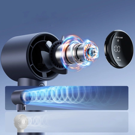 Jisulife Handheld Fan Pro1 FA53 (ABS) Tragbarer USB-Ventilator - Blau