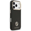 Etui Guess Grained Strass Logo MagSafe na iPhone 17 Pro - czarne
