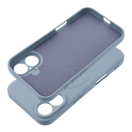 Futerał SILICONE MAG COVER kompatybilny z MagSafe do SAMSUNG S25 jasny niebieski
