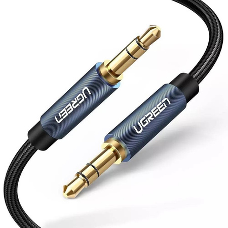 Ugreen kabel audio AUX wtyczka prosta minijack 3,5 mm 2m niebieski (AV112)