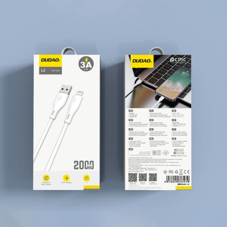Dudao L2L USB-A / Lightning 3A Cable 2m - White