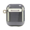 Original Handyhülle APPLE AIRPODS 1 / 2 Audi IML Geometric Pattern Cover (AU-IMLAP-A6/D3-GY) grau