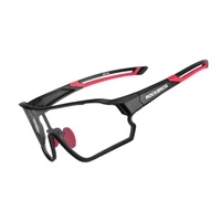 Rockbros 10135 photochrome UV400-Fahrradbrille – Schwarz und Rot