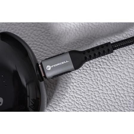 Kabel USB C do USB C Forcell F-Energy QC4.0 PD 5A 240W Cafule 0,5 m C263 czarny