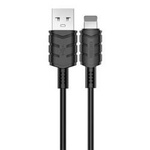 Kabel 2,4A 1,2m USB - Apple Lightning Kakusiga Smart Fast Charging Data Cable KSC-710 czarny