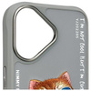 Nimmy etui iPhone 16 6.1" szary/gray      Glasses Cool Cat
