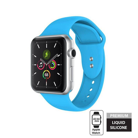Crong Liquid - Pasek do Apple Watch 42/44/45 mm (niebieski)