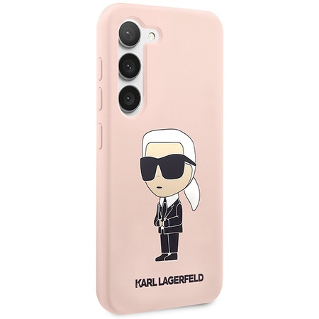 Karl Lagerfeld Silicone NFT Ikonik - Etui Samsung Galaxy S23+ (różowy)