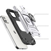 Wozinsky Ring Armor Hülle für iPhone 14 gepanzerte Hülle magnetischer Haltering silber