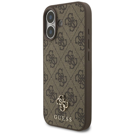 GUESS futerał do IPHONE 17 kompatybilny z MagSafe GUHMP17SP4SM4MW (PU 4G Small 4G and Classic) brązowy