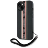 Etui Karl Lagerfeld Saffiano Athleisure Stripes Cord na iPhone 15 - czerwone