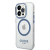Guess Metal Outline Magsafe - Etui iPhone 14 Pro (przezroczysty)