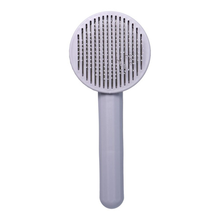 Szczotka samoczyszcząca do sierści dla psa / kota RC-K-818 szara