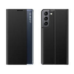 Neue Sleep Case Hülle für Samsung Galaxy S23+ Hülle mit Klappständer schwarz