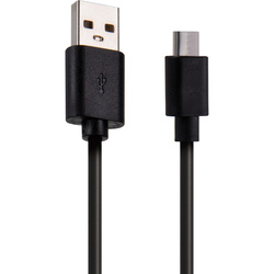 Setty kabel USB - microUSB 1,0 m 2A czarny R