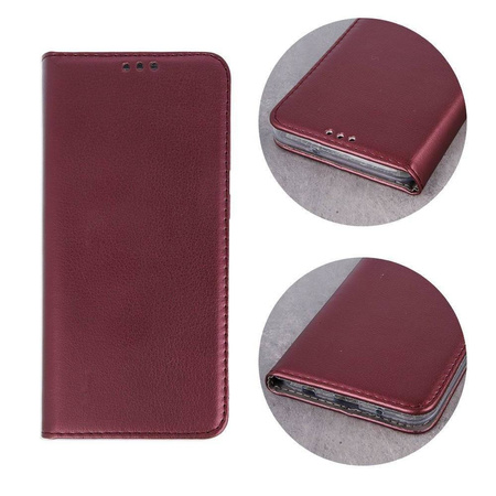 Etui Smart Magnetic do Xiaomi Redmi 14C 4G burgundowe