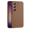 Dux Ducis Grit Hülle für Samsung Galaxy S23+ elegante Hülle aus Kunstleder braun