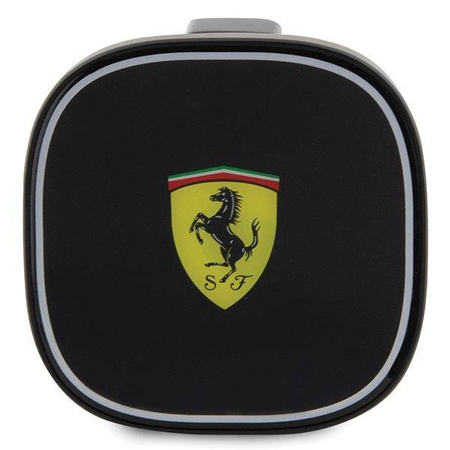 Ładowarka samochodowa Ferrari 2023 Collection MagSafe indukcyjna 15W do kratki nawiewu - czarna