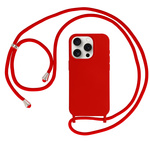 Strap Silicone Case do Iphone 15 Pro wzór 1 czerwony