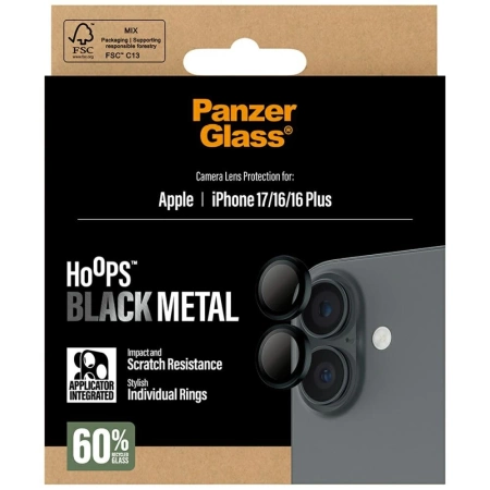 PanzerGlass Hoops Displayschutz aus gehärtetem Glas für iPhone 16 / 16 Plus / 17