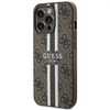 Guess GUHMP13LP4RPSW iPhone 13 Pro / 13 6,1&quot; braun/braunes Hardcase 4G bedruckte Streifen MagSafe