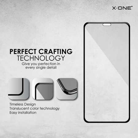 Szkło hartowane X-ONE Full Cover Extra Strong Matowe - do iPhone 11 (full glue) czarny