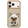 Etui Nimmy Big Eyed Pet 2.0 Cat do       iPhone 17 Pro beżowy