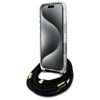 Original Case IPHONE 16 PRO MAX Guess Hardcase Crossbody Cord 4G Print (GUHCP16XHC4SEK) black
