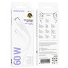 Borofone Kabel BX111 Feliz - Typ C na Typ C - 60W 3A 1 metr biały