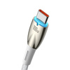 USB cable for USB-C Baseus Glimmer Series, 100W, 1m (White)
