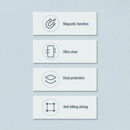 Nillkin Nature Pro armored case with a magnetic ring for Samsung Galaxy S24 Ultra - white