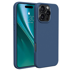 Nakładka Etteri Silicone Case do iPhone 16 Pro Max 6,9" ciemnoniebieska