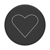 Popsockets 2 White Heart Black 800667uchwyt i podstawka do telefonu - standard