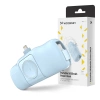 Wozinsky WF16-YLS 5000 mAh 15 W Lightning Mini-Powerbank mit integriertem USB-C-Kabel und Apple Watch Ladegerät – Blau