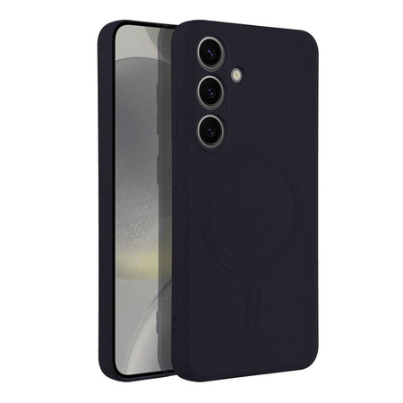 Futerał Silicone Mag Cover kompatybilny z MagSafe do SAMSUNG S24 czarny