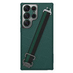 Nillkin Strap Case für Samsung Galaxy S23 Ultra Gepanzerte Hülle mit einer Handschlaufe grün
