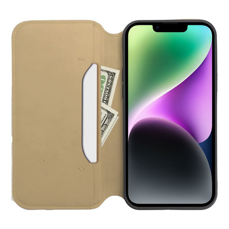 Kabura DUAL POCKET Book do XIAOMI Redmi Note 14 5G złoty