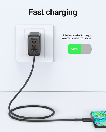 Acefast kabel USB - USB Typ C 1,2m, 3A czarny (C2-04 black)