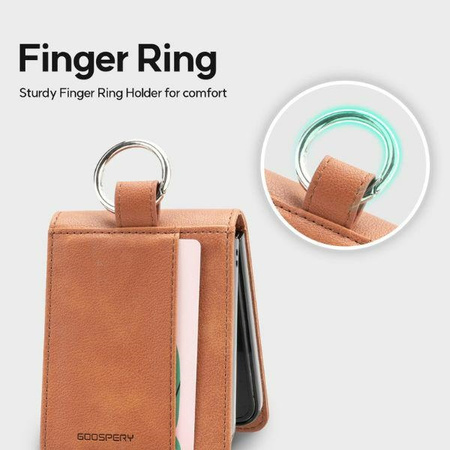 Mercury Basic Diary Sam Z Flip6 F741/Z   Flip7 FE jasnobrązowy/light brown